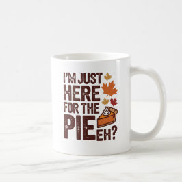 Caneca De Café Funny Canadian Thanksgiving Pie 'Eh' Retro Fall