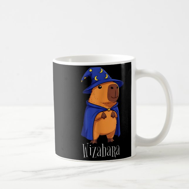 Caneca De Café Funny Capybara Wizard Costume Wizabara Graphic Kid (Direita)