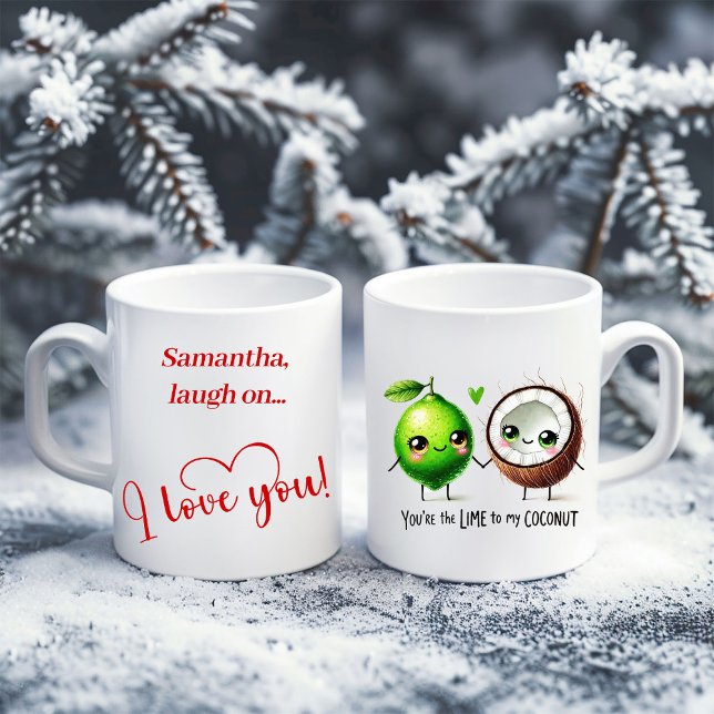 Caneca De Café Funny Cartoon Food Love Mug Personalized Valentine (Funny Cartoon Food Love Mug Personalized Valentine)