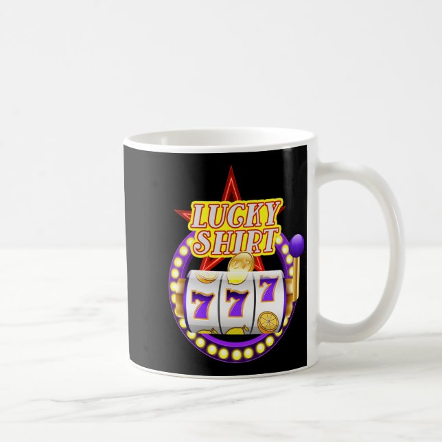 Caneca De Café Funny Casino Slot Machine Jackt Lucky  (Direita)
