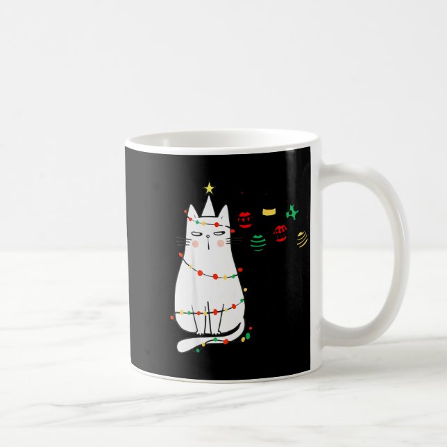 Caneca De Café Funny Cat Ball Buster Christmas Humor  (Direita)