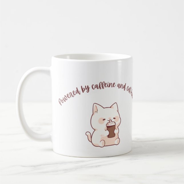 Caneca De Café Funny Cat Lover Mug – Cute Coffee Cup  (Esquerda)