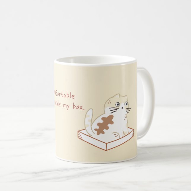 Caneca De Café Funny Cat Pun | Aquela Gata De Gato (Frente Esquerda)