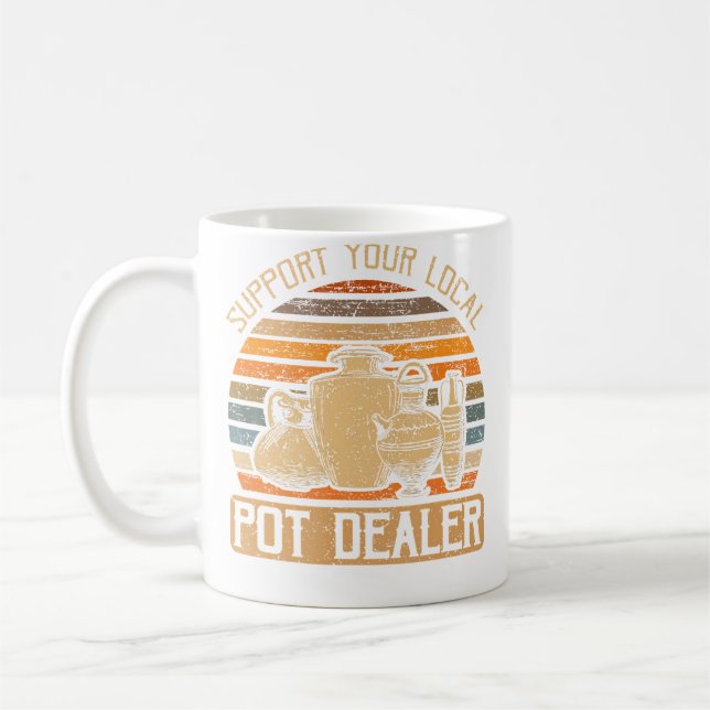 Caneca De Café Funny Ceramics Maker Sculpt Kiln Pottery (Esquerda)