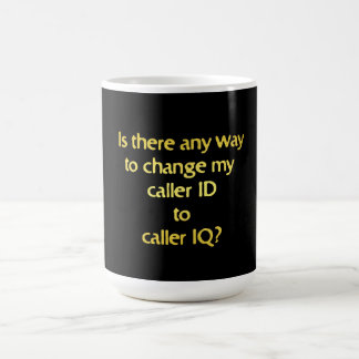 Caneca De Café Funny Changing ID to IQ Joke
