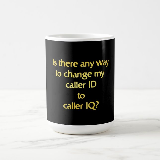 Caneca De Café Funny Changing ID to IQ Joke (Centro)