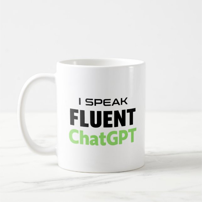 Caneca De Café Funny ChatGPT (Esquerda)