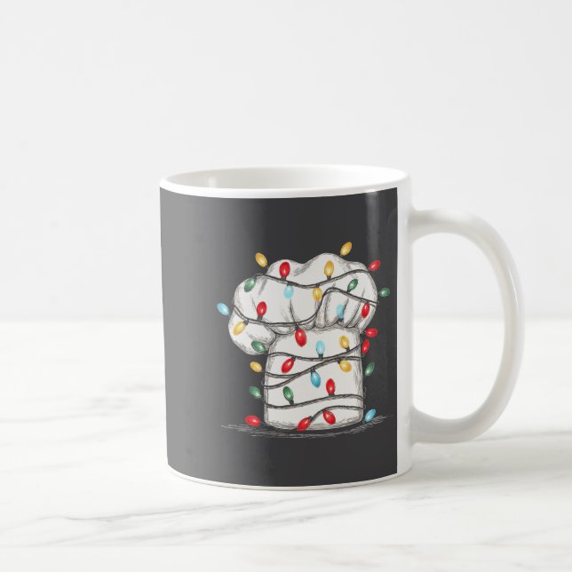 Caneca De Café Funny Chef Christmas Graphics Lights Lover Cook Co (Direita)