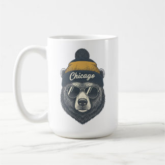 Caneca De Café Funny Chicago Bear Beanie Coffee Mug for Fans