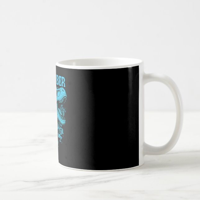 Caneca De Café Funny Chicken Dinosaur Remember Who You Are Evolut (Direita)
