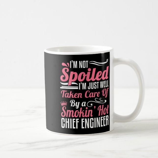 Caneca De Café Funny Chief Engineer Wife Girlfriend Maritime Vale (Direita)