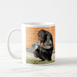 CANECA DE CAFÉ FUNNY CHIMPANZEE