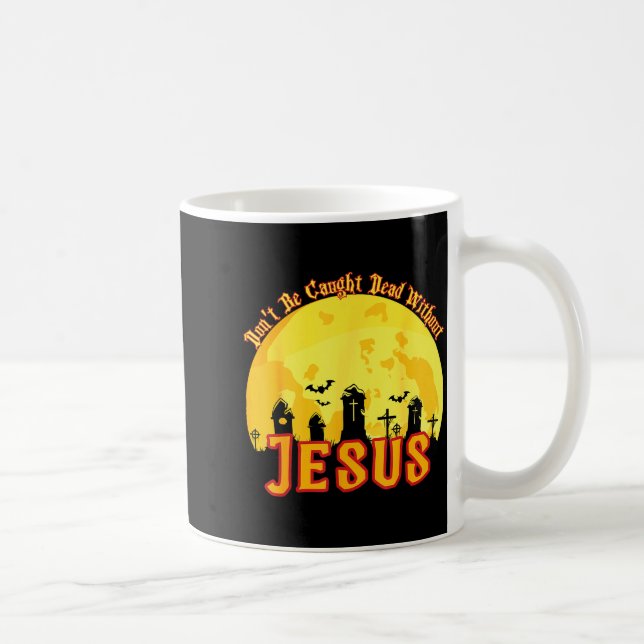 Caneca De Café Funny Christian Halloween  (Direita)