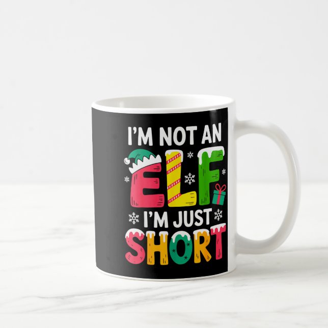 Caneca De Café Funny Christmas Family Pajamas I'm Not An Elf I'm  (Direita)