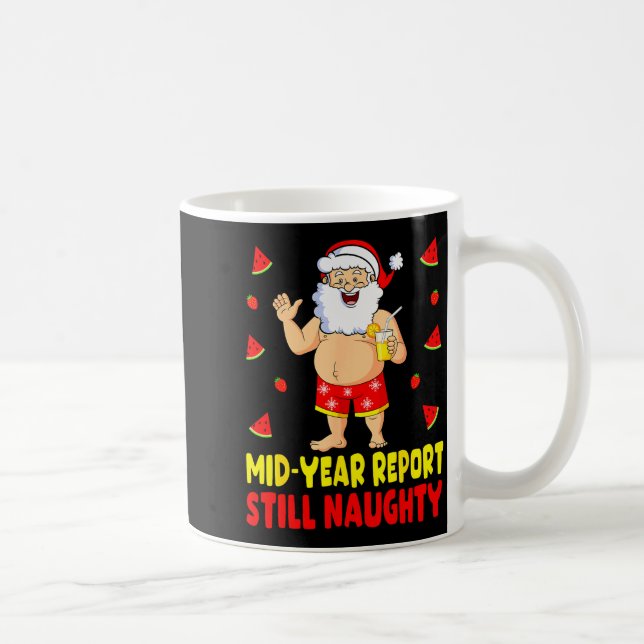 Caneca De Café Funny Christmas In July Santa Summer Vacation Men  (Direita)