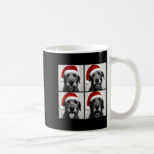 Caneca De Café Funny Christmas Irish Wolfhound Santa Dog Lover Ph (Direita)