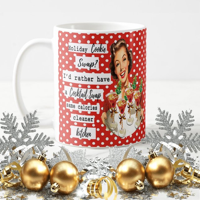 Caneca De Café Funny Christmas Mug Best Friend "Cookie Swap" (Criador carregado)