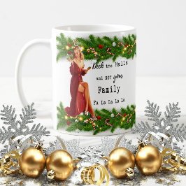 Caneca De Café Funny Christmas Mug Best Friend "Deck the Halls"