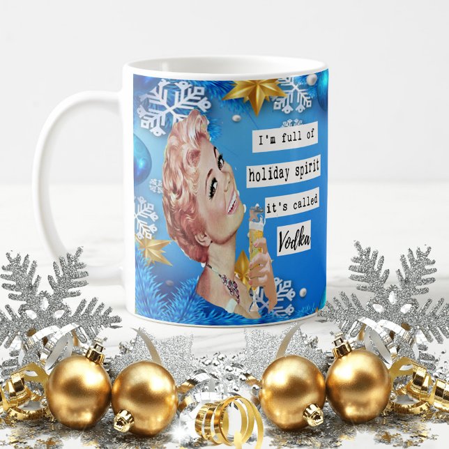 Caneca De Café Funny Christmas Mug Best Friend "Holiday Spirit" (Criador carregado)