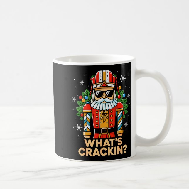 Caneca De Café Funny Christmas Nutcracker Men Kids Teen Boys What (Direita)