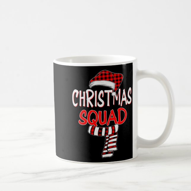 Caneca De Café Funny Christmas Santa Claus Red Plaid Shirt, Chris (Direita)