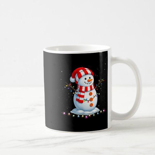 Caneca De Café Funny Christmas Snowman Tee Cute Santa Men Women K (Direita)