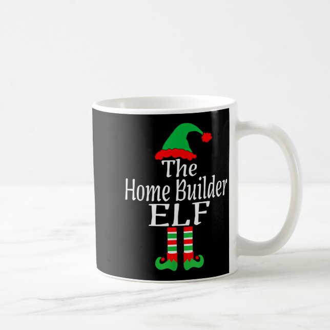Caneca De Café Funny Christmas The Home Builder Elf Developer Arc (Direita)