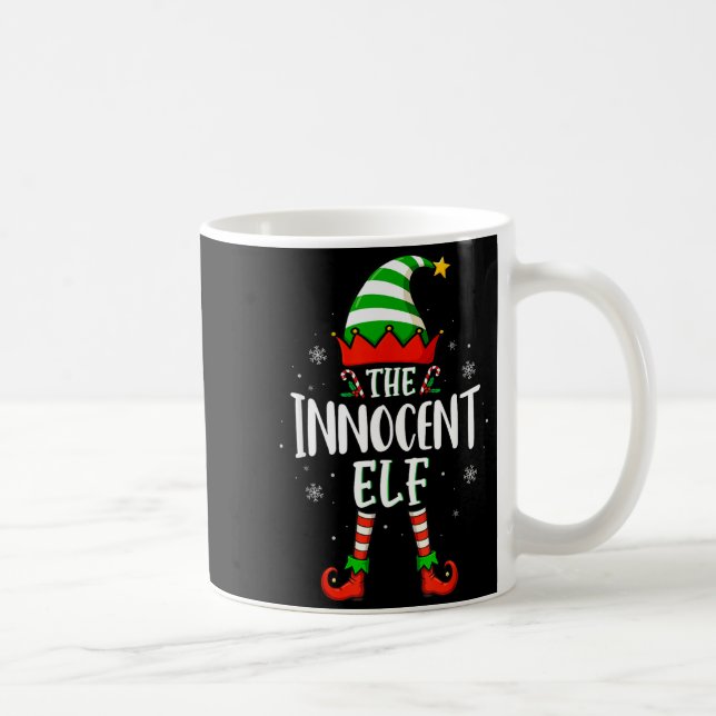 Caneca De Café Funny Christmas The Innocent Elf Family Matching X (Direita)