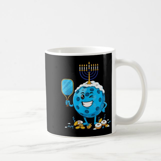 Caneca De Café Funny Ckleball Dreidel Menorah Hanukkah Kids Women (Direita)