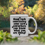 Caneca De Café Funny Co-Trabalhador Boa Sorte Farewell<br><div class="desc">Engraçada caneca de amante de café sarcástico! Maravilhoso para o escritório,  para casa,  e um presente perfeito e maldito!</div>