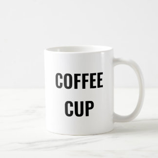 Caneca De Café Funny Coffee Cup Mug - Plain Text - Gag Gift
