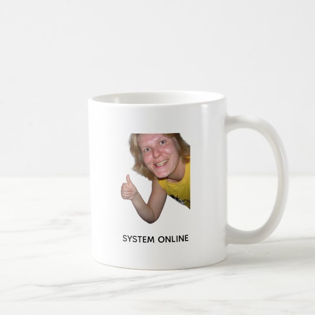 Caneca De Café Funny Coffee Loading System Online Meme Mug (Direita)