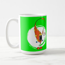 Caneca De Café Funny, Colorful, Quirky, Cartoon Character Coffee
