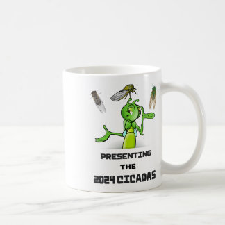 Caneca De Café Funny Cricket Presenting Cicadas Bugs Insects Inva
