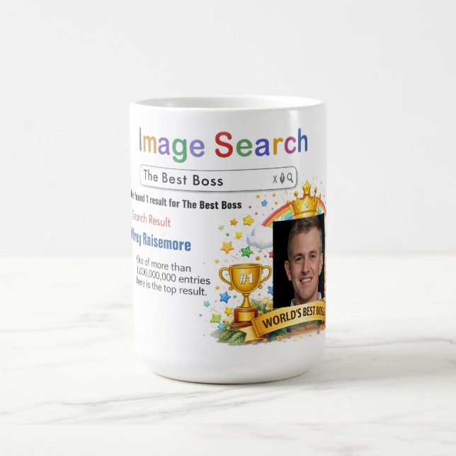 Caneca De Café Funny Custom Best Boss Search Gift Mug (Centro)