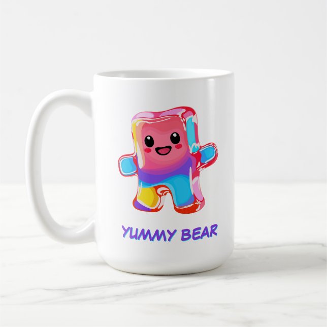 Caneca De Café Funny Cute Candy Gimme Gummy Bear (Esquerda)