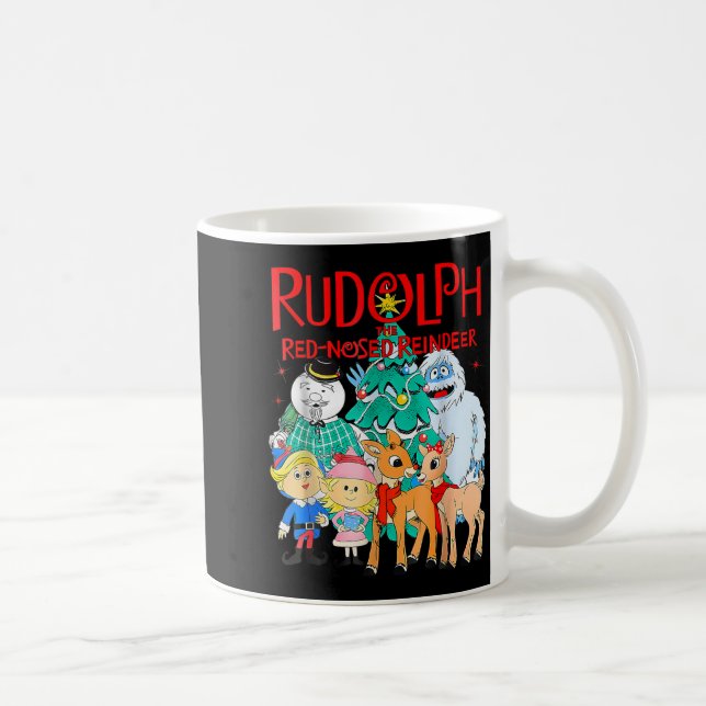 Caneca De Café Funny Cute Rudolph The Red Nosed Reindeer Christma (Direita)