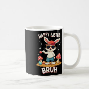 Caneca De Café Funny Dabbing Bunny Felz pascoa Bruh