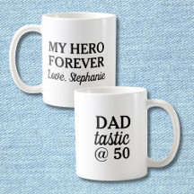 Funny Dad Tastic @50 Hero Forever 50th Birthday