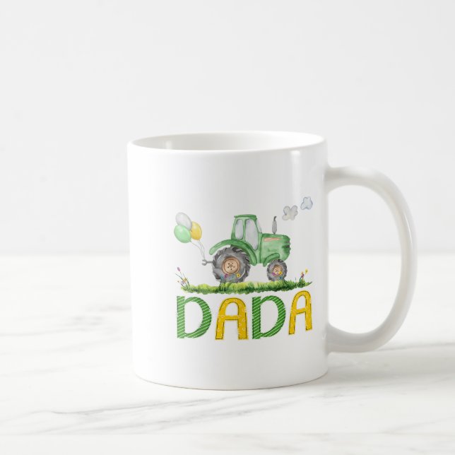 Caneca De Café Funny Dada Birthday Boy Trator Fazenda Truck Match (Direita)