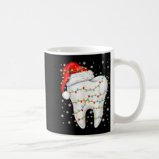 Caneca De Café Funny Dental Tooth Pjs Pajamas Christmas Xmas Men  (Direita)