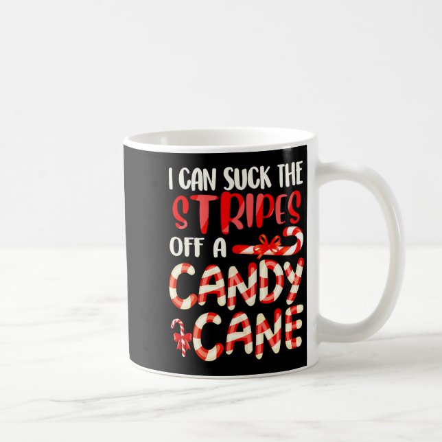 Caneca De Café Funny Dirty Candy Cane Christmas Hilarious Santa H (Direita)