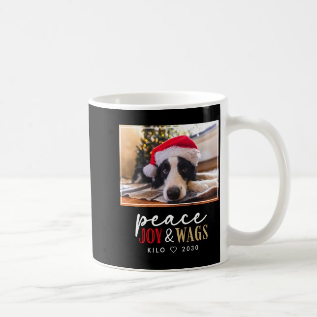 Caneca De Café Funny Dog Lover Christmas Photo Cute D  (Direita)
