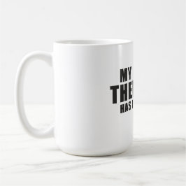 Caneca De Café Funny Dog Mom Dad Gift! My Therapist Has Four Paws