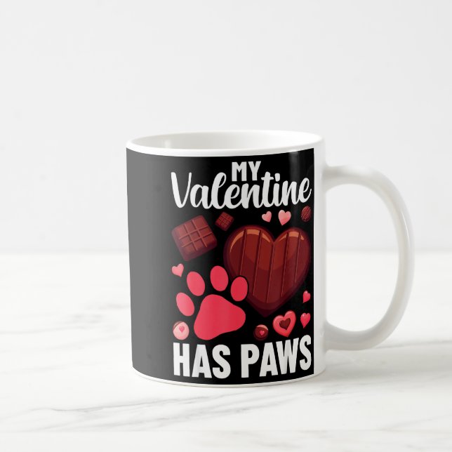 Caneca De Café Funny Dog Owner Valentines Day Heart Women Girls  (Direita)