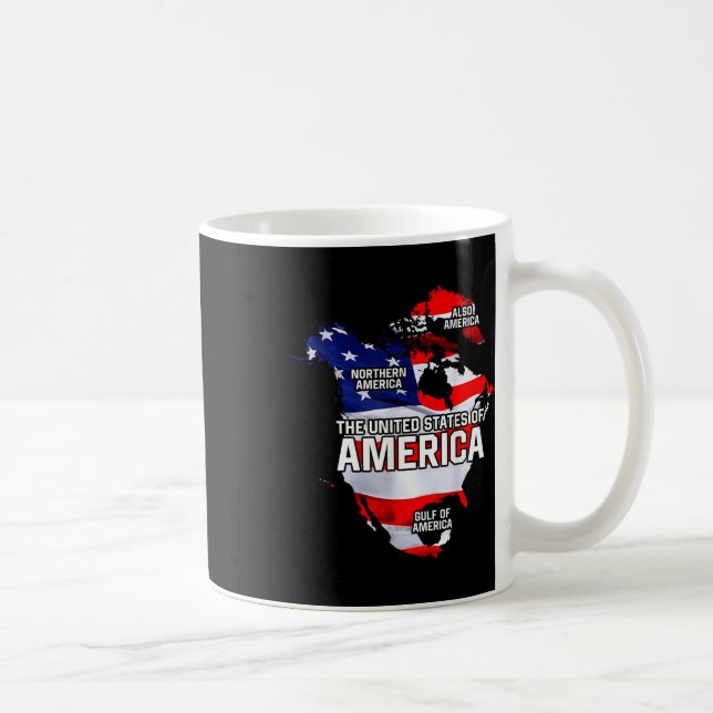 Caneca De Café Funny Donald Trump American Flag Canadá (Direita)