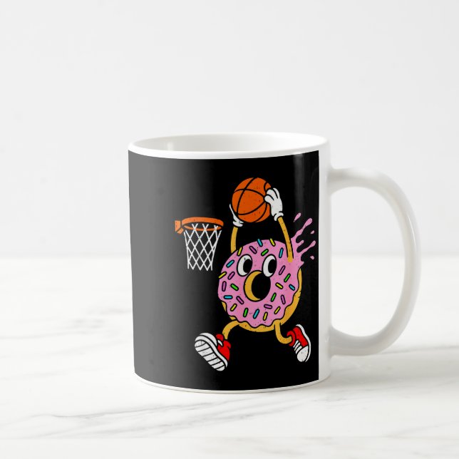 Caneca De Café Funny Donut Dunking Basketball Doughnut Food Champ (Direita)