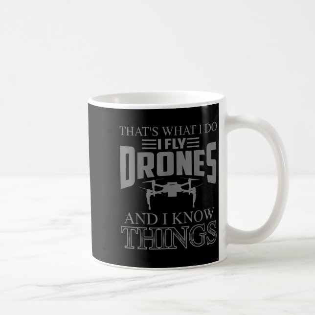 Caneca De Café Funny Drone Art For Men Women Boys Drone Racing Dr (Direita)