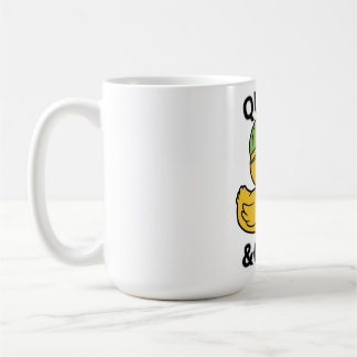 Caneca De Café Funny Duck Quack & Chill – Yellow Duck with Sungla