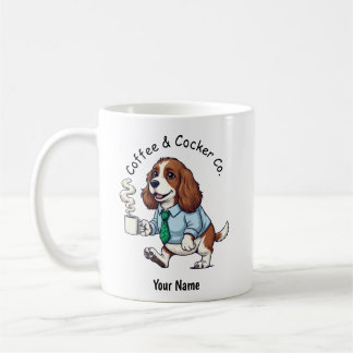 Caneca De Café Funny English Cocker Spaniel Business Suit Coffee 